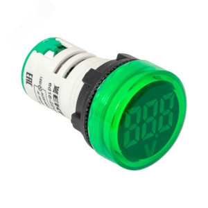 Индикатор значения напряжения ED16-22VD зел. PROxima ed16-22vd-g, Лампа сигнальная d22, 70-500V
