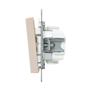 Механизм выключателя, двухклавишный, кремовый Эпика EKF UP1-SWI-20