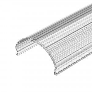 Экран ARH-WIDE-B-H20-2000 Round Clear-PM 016624, Прозрачный экран PMMA для профиля WIDE-B-H20. Полукруглый, длина 2000мм. Цена за 1м.