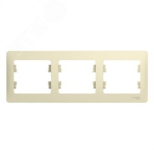 Рамка 3-м Glossa горизонт. беж. SE GSL000203