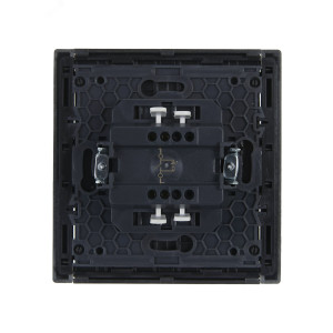 FORTE&PIANO Выключатель 1-клавишный с индикацией 10А FP502 сталь IEK FP-V10-1-10-1-K46