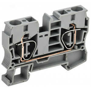 Клемма пружинная КПИ 2в-10 70А серый YZN11-010-K03