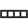 14-5304-05 Рамка на 4 поста, дерево, Elegance, чёрн.дерево+антр (5/25/900) Б0034583