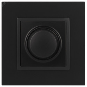 14-4101-05 Светорегулятор поворотно-нажимной, 400ВА 230В, IP20, Elegance, антрацит (6/60/180 Б0034344