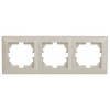 Рамка для розеток и выключателей Solo 4-503-02 на 3 поста, СУ, слоновая кость Б0043418