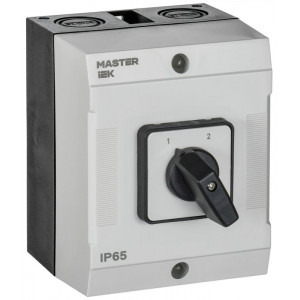 Переключатель кулачковый 10А (сх. 56) в боксе стандартная рукоятка IEK MI-CS20-010-056
