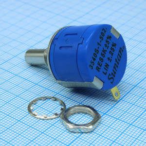 TSR-3540-S-1-202R, Потенциометр 2кОм 2Вт линейный, вал 6.34мм