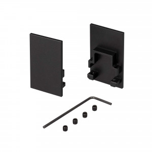 Заглушка SL-COMFORT-2542 BLACK глухая 031773, Пара заглушек (без отверстия) для профиля SL-COMFORT-2542 BLACK. В комплекте 2 заглушки, 4 винта, шестигранный ключ. Цена за комплект.