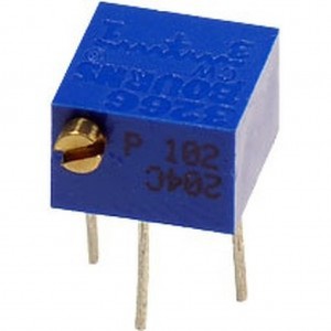 3266P-1-103LF, Потенциометр многооборотный керметный 10кОм 0.25Вт PC PIN