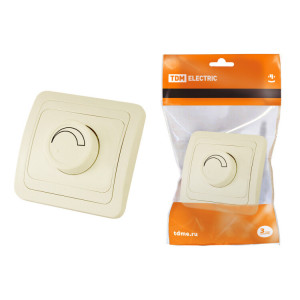 Светорегулятор (RL, 600Вт) поворотный сл. кость "Валдай" SQ1804-0116