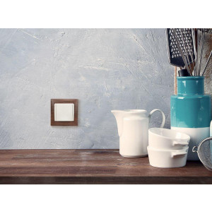 Розетка 1-м СП Valena 16А IP21 2P+E с заземл. защ. шторки с крышкой винты механизм сл. кость Leg 774322