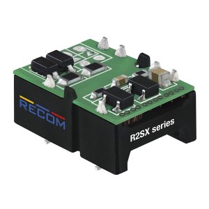 R2SX-2405-R, Преобразователи постоянного тока в постоянный с изоляцией 2W 24Vin 05Vout 400mA