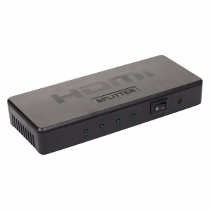 17-6952 Делитель гнездо HDMI на 4 гнезда HDMI, пластик REXANT(кр.1шт)