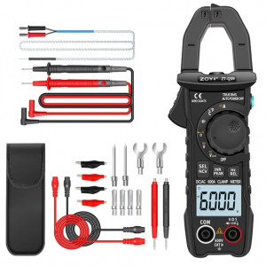 ZT-QS9, Токоизмерительные клещи, True RMS, 600В, 600А, 60МОм, NCV, емкость, частота, температура, постоянный ток 600А