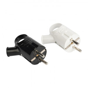 Вилка с кольцом с/з черн. 16А 250В PROxima AVK16-30