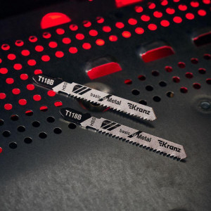 Пилка для электролобзика по металлу T118B 76 мм 12 зубьев на дюйм 3-6 мм (2 шт./уп.) KR-92-0313