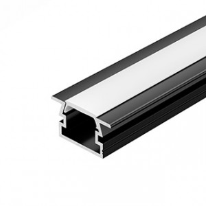 Профиль PDS-FS-2000 ANOD BLACK 040734, Алюминиевый анодированный профиль с фланцем, для светодиодных лент и линеек. Анодированный в чёрный цвет. Габаритные размеры (LхWхH): 2000x22,2x12 мм. Ширина площадки для ленты 14 мм. Экраны, заглушки и другие аксессуары приобретаются отдельно. Цена за 1