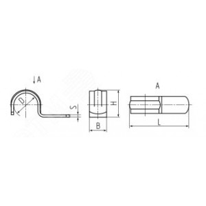 Скоба металлическая СМО 14-15 под монтажный пистолет 86328