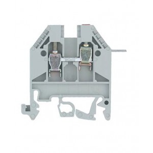 Проходная клемма WK 4/U F1, Проходная клемма, тип фиксации провода: винтовой, номинальное сечение: 4 мм кв., 32A, 400V, ширина: 6 мм, цвет: серый, тип монтажа: DIN35