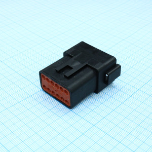 DT04-12PA-CE02, Корпус разъема 12 контактов автомобильного применения. Требуется фиксатор W12P и контакты 0462-201-16141 12шт