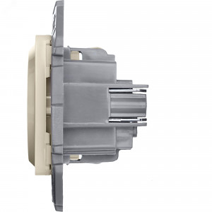 Розетка 1-м СП Inspiria 16А IP20 250В 2P+E защ. шторки немецк. стандарт механизм сл. кость Leg 673731