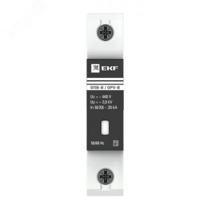Ограничитель импульсных напряжений ОПВ-B/1P In 30кА 440В с сигн. PROxima opv-b1