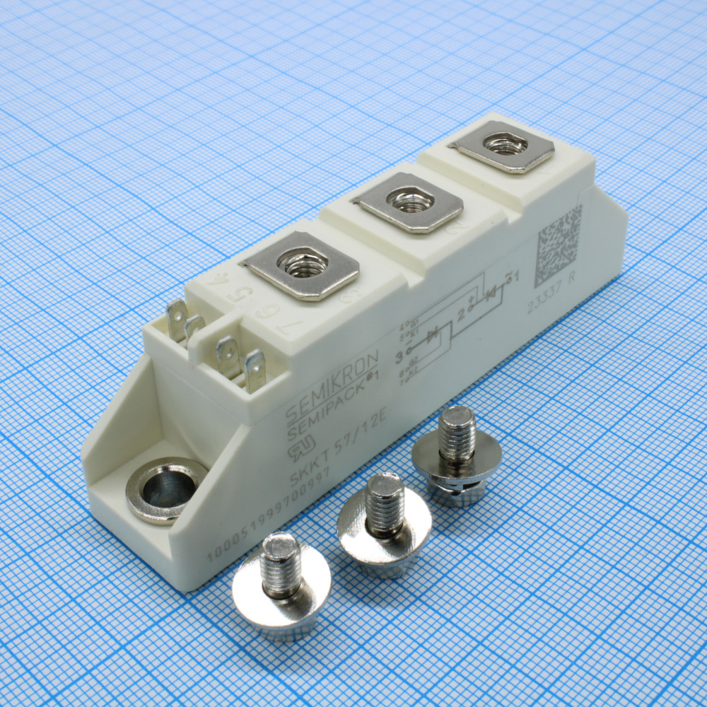 Изображение товара Силовой тиристорный модуль SKKT57/12E 1200В 50А Semikron