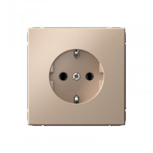 ARTGALLERY РОЗЕТКА с заземлением, 16А, механизм, быстрозажимные клеммы, песочный GAL001243S