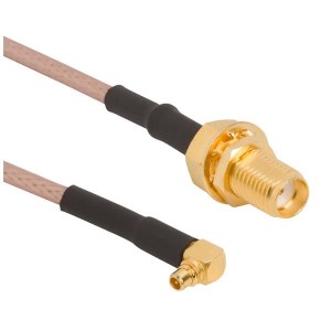 245106-01-36.00, Соединения РЧ-кабелей SMA STR Bkhd JK-MMCX R/A PLG RG316 36IN