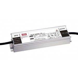 HLG-240H-48AB, AC-DC, 240Вт, IP65, вход 90…305В AC, 47…63Гц/127…431В DC, ККМ, выход 48В/5А, рег. выхода 44.8…51.2В/2.5…5A, димминг 3-в-1, изоляция 3750В AC, в кожухе 244х68х39мм, -40…+70°С