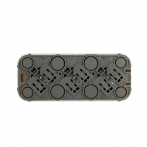 Розетка 3-м ОП Quteo 16А IP20 250В 3х2P+E с заземл. защ. шторки бел. Leg 782238