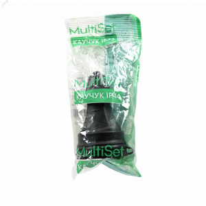 Розетка кабельная 2К+З MultiSet 16А/250В IP44 каучуковая черн. SE MST4002BK