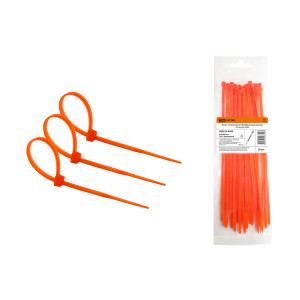 Хомут нейлоновый 4.8х400мм (оранжевый) (25 штук) SQ0515-0369