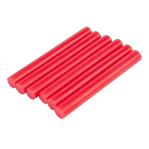 Стержни клеевые 11мм,100мм, 6шт/уп, крас, блистер