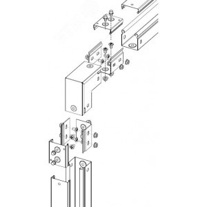 Угол 50х50 90 градусов вертикальный глухой 39002