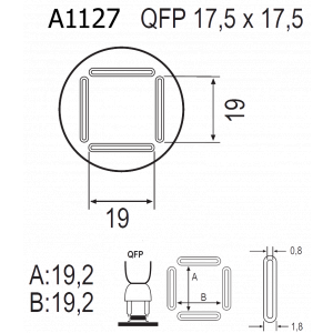 QUICK A1127, Насадка для термофена в паяльных станциях серий Quick 850, Quick 855, Quick 857, Quick 861, Quick 990