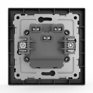 Выключатель 2-кл. СП Pixel 10А IP20 в сборе карбон TKE-PX-V2F-C14