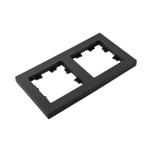 2 - местная рамка, ч-рная, пластик Эпика EKF UP1-FPB-02