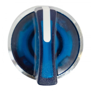 Исполнительный механизм переключателя ХB4 синий на 3 положения возвратный без фиксации, с подсветкой с короткой ручкой IP65 EKF XB4BD3L-B-65