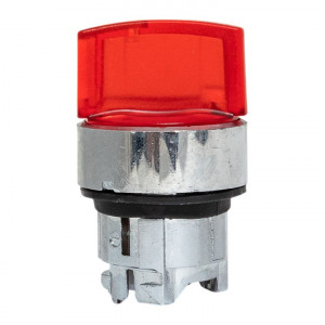 Исполнительный механизм переключателя ХB4 красный на 2 положения возвратный без фиксации, с подсветкой с короткой ручк IP65 EKF XB4BD2L-R-65