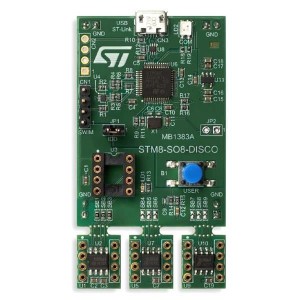 STM8-SO8-DISCO, Development Software Discovery kit with STM8L001J3,STM8L050J3,STM8S001J3 MCUs