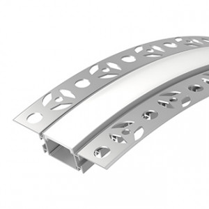 Профиль FANTOM-BENT-W23-TOP-2000 ANOD 040347, Алюминиевый встраиваемый гибкий профиль для светодиодных лент и линеек. Изгиб вверх/вниз. Минимальный радиус изгиба 30 см. Габаритные размеры (LхWхH): 2000х70х17,1 мм. Ширина площадки для ленты 17 мм.