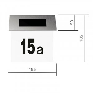 Номер дома LED Solar 6500К на солнечн. батарее GS091