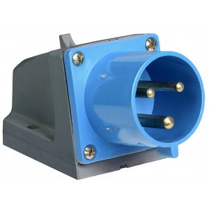 ВИЛКА СТАЦИОНАРНАЯ AM-524 32A 380V~415V, ВИЛКА СТАЦИОНАРНАЯ AM-524 32A 380V~415V 3P+E IP44 (ANDELI)