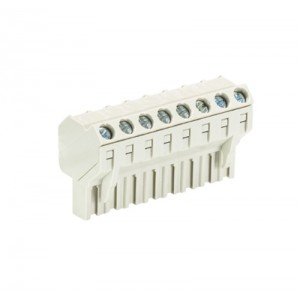 Розетка Wiecon 8213 B / 8 S OB, Розеточный разъем, угол 45 градусов, на кабель, шаг: 5.08 мм, 8 полюсов, фиксация провода винтовая, исполнение: без маркировки, 400V, 12А, цвет: серый