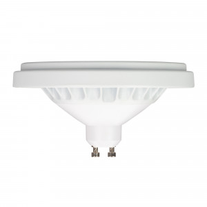 Лампа AR111-UNIT-GU10-15W-DIM Warm3000 (WH, 120 deg, 230V) 026890, Светодиодная лампа AR111, цоколь GU10, светодиод SMD, цвет БЕЛЫЙ ТЕПЛЫЙ 3000K, угол 120°, мощность 15Вт, напряжение 230V, Индекс цветопередачи CRI>80 Диммер TRIAC  Цвет рамки белый