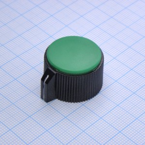 Ручка KN-113A зел.  d=3.2, Ручка управления, на вал 3.2 мм, зелёная