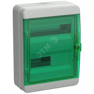 Корпус пластиковый КМПн-24 IP65 зел. прозр. дверь TEKFOR TF5-KP72-N-24-65-K03-K06
