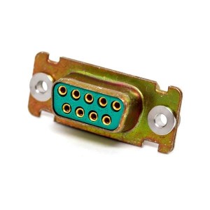 DEMMY9S, Стандартные соединители D-Sub  DSUB 9 F SOD DUAL FLO G50 ZI