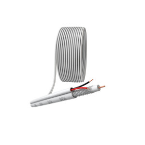 Кабель для аналогового видеонаблюдения KK-0.5-PVC ККСВ-2х0.5мм 200м бел. Б0052740